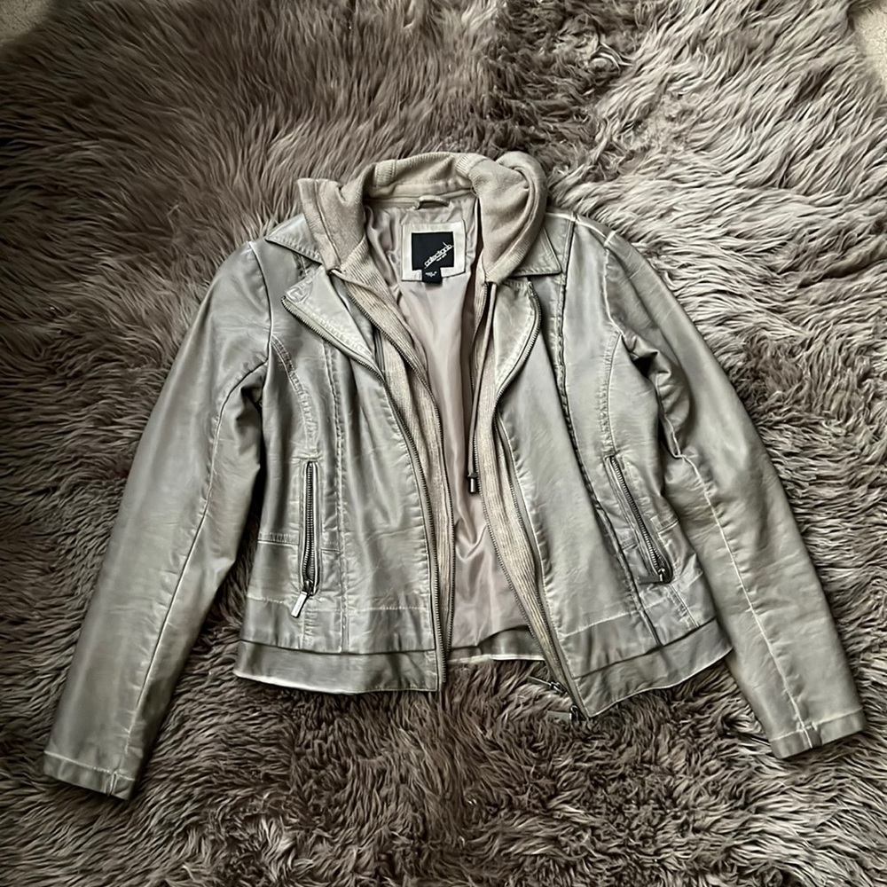 Faux leather jacket
